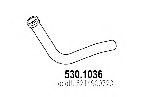ASSO 530.1036 Exhaust Pipe
